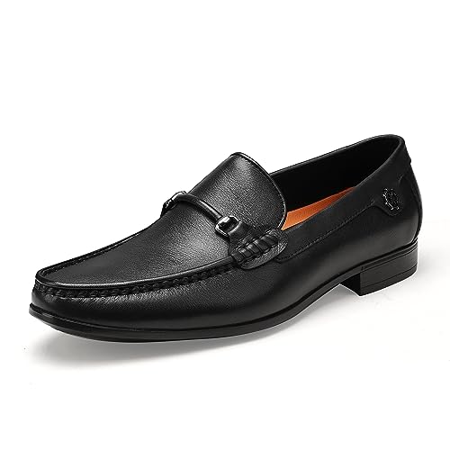 Classic Dress Shoes for Mens, Leather Comfort Penny Loafers Driving Causal Slip-on Loafers for Mens
