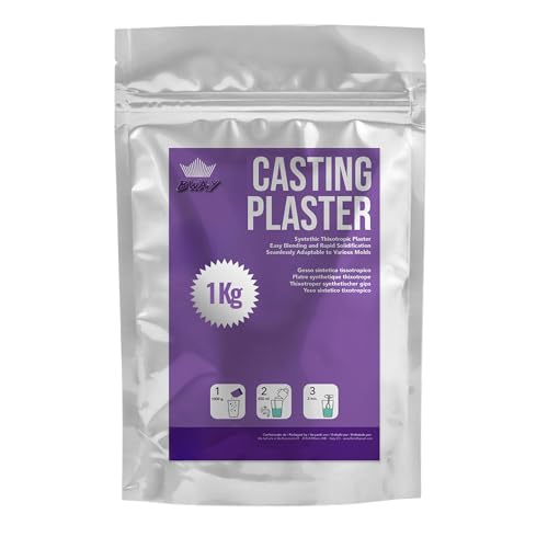 BWAY Yeso Tixotrópico Casting Plaster – Yeso sintético para esculturas (1000 g)