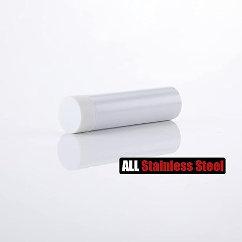 Miniatura 7 de JQK Tope de puerta, 2-78 pulgadas, acero inoxidable 304, amortiguador de sonido, tope de puerta, parachoques de pared, paquete de 4, oro cepillado,