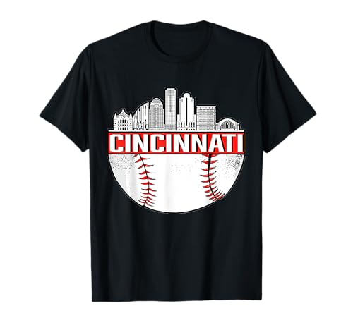 Vintage Cincinnati Ohio Skyline Apparel T-Shirt