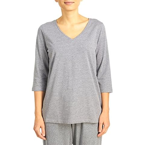 Hue Women's 3/4 Sleeve V-Neck Sleep Tee Cover