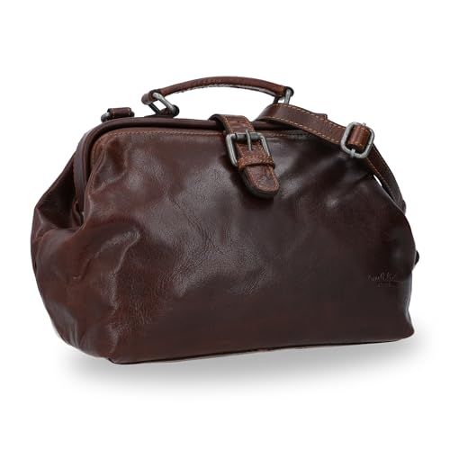 Gusti Leder Sac Lillith – Sac À Bandoulière Pour Femmes Et Hommes, Sacoche De Médecin Vintage En Cuir De Buffle Véritable, Sac À Main De Taille Moyenne Avec De...