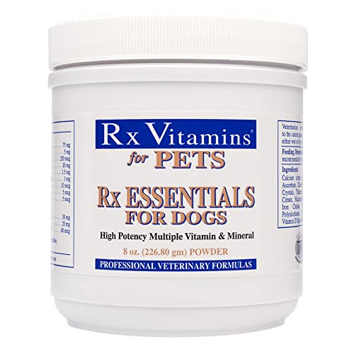 Rx Vitamins Essentials for Dogs - Vitamin & Mineral Multivitamin - Supports Immune System Digestive Health & Bone Health - Powder 8 oz/226.80g