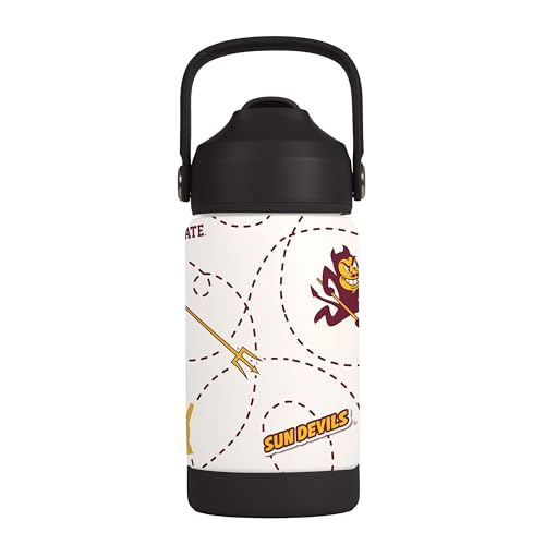 Image of Logo Brands NCAA Mascot Stainless-Steel Kids Bottle -Soft Silicone Mouthpiece, Easy To Carry, Kid-Friendly Design- Great For School & On-The-Go