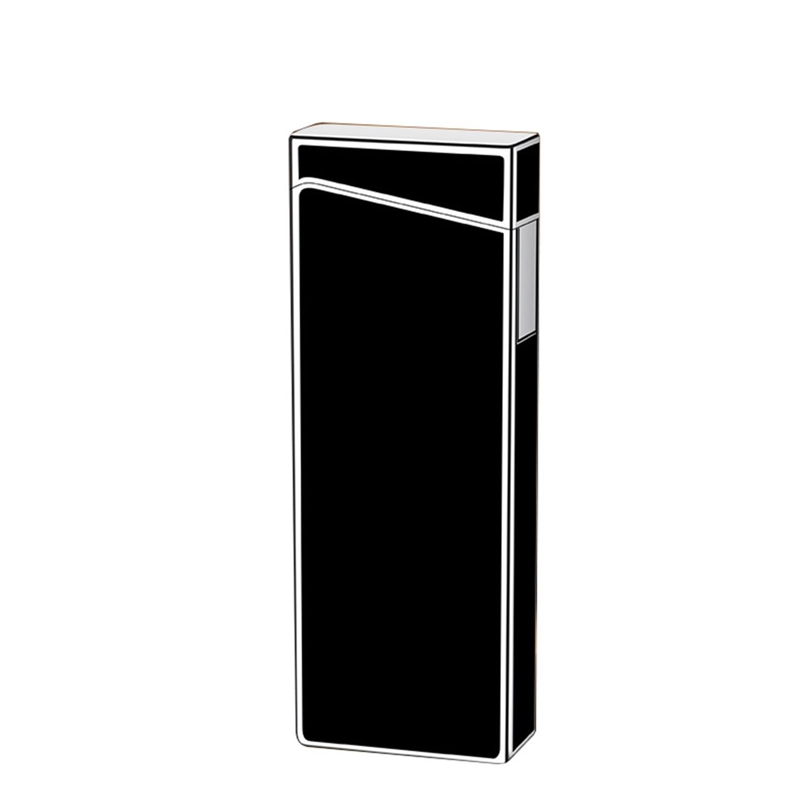 Encendedor de doble llama de metal recargable con butano y ventana de aire