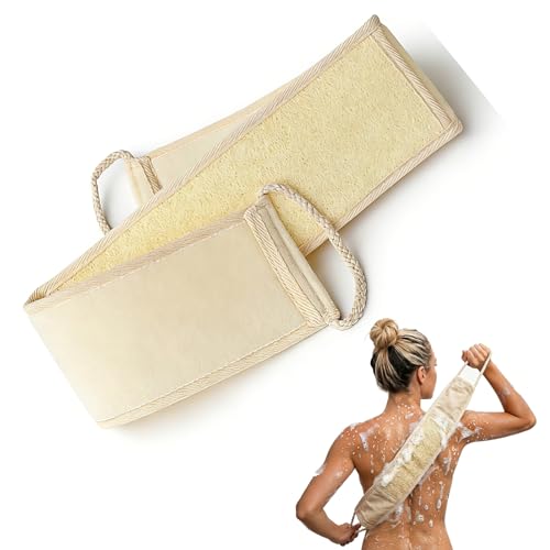 Image of Widened Loofah Back Scrubber, Natural Loofah Scrubber for Shower, 1-Pack