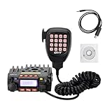 QYT KT-8900 25W GMRS Mobile Radio & Base Station,Long Range Two-Way Radio with NOAA Weather Scan & Alert, Integrated Control Mic for Off-Road,Self Driving,Camping,Car Vehicle Mounted (Black)