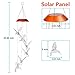 Hummingbird Solar Wind Chimes Light Outdoor Hanging - Waterproof Mobile Romantic Solar Powered Changing Color LED Hummingbird Wind Chimes for Home, Party, Festival, Night Garden Decoration, Xmas Gifts