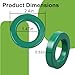 Ferrite Toroidal Cores | FT240-43, 2.4-inch Diameter, 2-Pack, for Reducing RFI/EMI/RF/HF Line Noise and Signal Loss in Power Transformers, Ideal for Industrial and Scientific Applications
