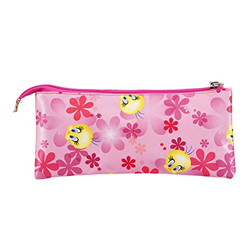 karactermania Tweety Pink Flowers-Triple Pencil Case, Pink - Image 2