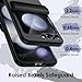 JETech Case for Samsung Galaxy Z Flip 5 2023 with Hinge Protection, Heavy Duty Rugged Protective Hard PC Phone Cover, Anti-Fingerprint Matte Finish (Black)