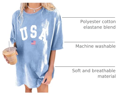 Image of Remidoo Oversized Graphic Tshirts for Women Casual Loose Fit Short Sleeve Tee