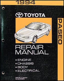 1994 Toyota Paseo Repair Shop Manual Original: Toyota, Toyota: Amazon.com: Books