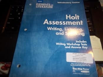 Paperback Elements of Literature Holt Assessment Writing, Listening, and Speaking Grade 6 Introductory Course Book