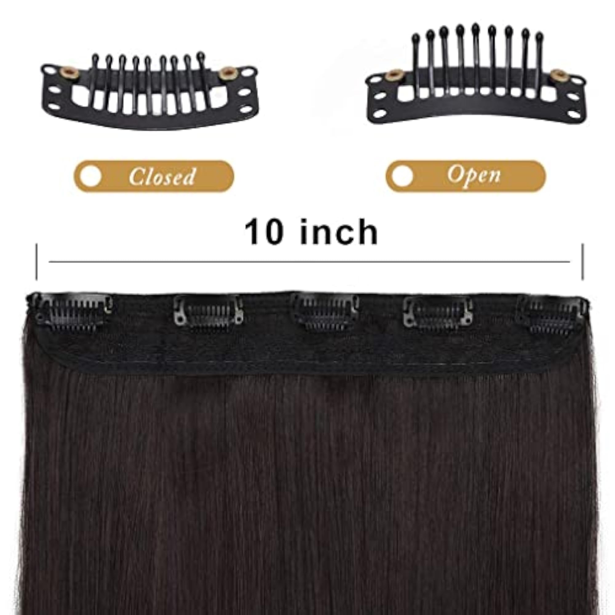 24 INCH Curly Wavy Hair Extensions for Women, Clip-On