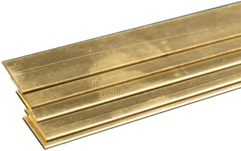 K&S Precision Metals Brass Strip 9721 โ 0.032" Thick x 1/2" Wide x 36" Long โ DIY Crafts, Electrical, Jewelry Making, Modeling, Made in USA, 5 Strips