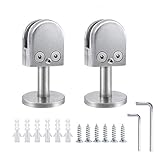 INCREWAY Juego de 2 soportes de cristal, barandillas