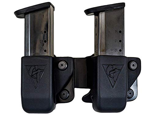 Comp-Tac Twin Magazine Pouch Right Hand Glock 43 Kydex Black #TOP24