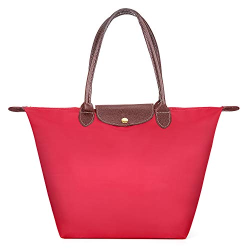 Meersee Shopper Tasche Groß, Wasserdichtes Nylon Shopper Schultertasche Umhängetasche Damen Handtasche Tote Tasche