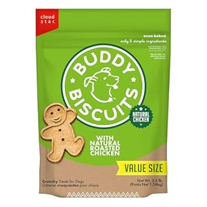 Buddy biscuits 35 lbs bag of crunchy dog treats made with roasted chicken  urban country home decor