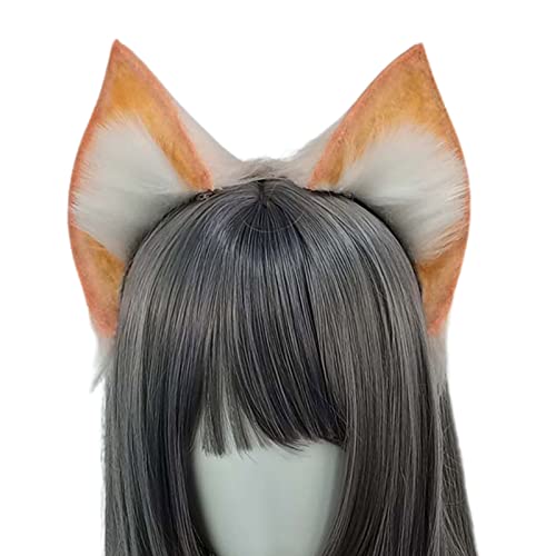 毛皮のような尾 調節可能なベルト ヘッドバンド パーティー クリスマス コスチューム 小道具 面白い コスプレ アニメ アクセサリー