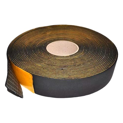 CABLEPELADO Cinta Anticondensación Autoadhesiva Arma Flex 50 mm x 10 m Negro | Aislante Térmico para Aire Acondicionado, Calefacción, Ventilación | Previene Moho y Condensación | Grosor 3 mm