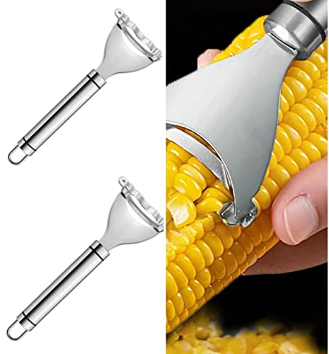 PSTX Magic Corn Peeler, Stainless Steel Corn COB Peeler, Simple Corn Peeler for Corn cobs, Premium Stainless Steel Corn Thresher COB Remover Tool with Ergonomic Handle, Small Kitchen Tools Cover
