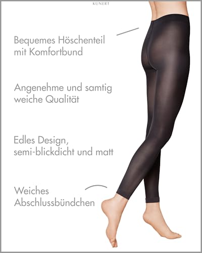 Leggings para mujer Kunert elásticos de algodón negro cómodos y tupidos 2