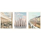 Zoom IMG-1 art print cafe milano set Zoom IMG-1 art print cafe milano set