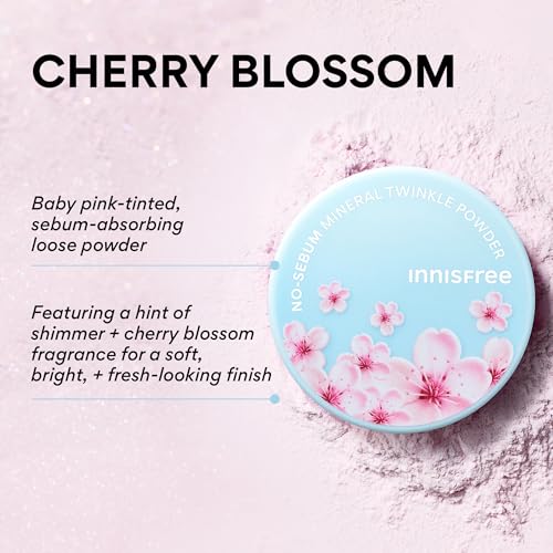 Image of innisfree No Sebum Matte Mineral Powder | Korean Loose Setting Powder for Oil & Shine Control | Blurs Fine Lines & Imperfections | Lightweight, Natural Finish | Available In Jumbo & Pressed Powder