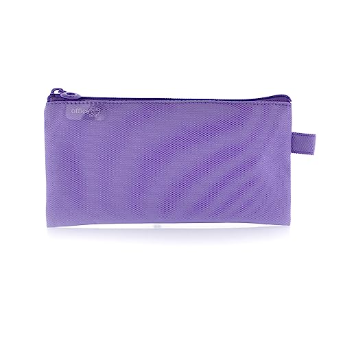 office box Estuche Escolar Plano Basic -Ref. 58011- con Cierre de Cremallera de Gran Suavidad y Resistencia, en 10 Colores - de Colorline by (Lila)