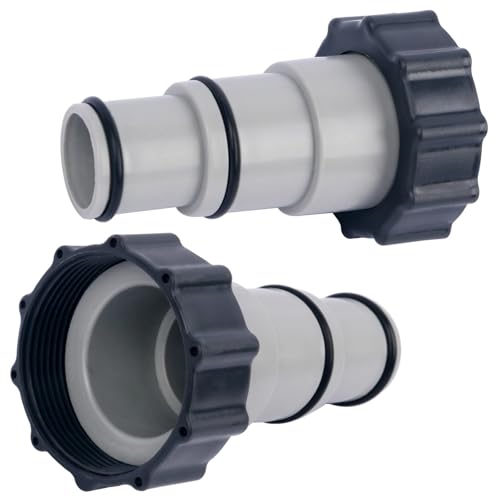 Adaptateur Tuyau Piscine, 6 Pièce Adaptateur de Tuyau de Piscine A, Raccordement Piscines avec Filetage Interne,Adaptateurs Tuyaus Piscines pour Pompe,...