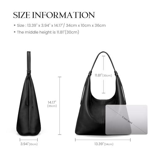 befen Slouchy Hobo Leather Bag