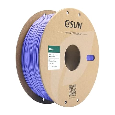 eSUN PLA+ Filament 1.75mm, Enhanced Toughness 3D Printer Filament PLA Plus, Dimensional Accuracy +/- 0.03mm, 1KG Spool (2.2 LBS) 3D Printing Filament for 3D Printers, Very Peri