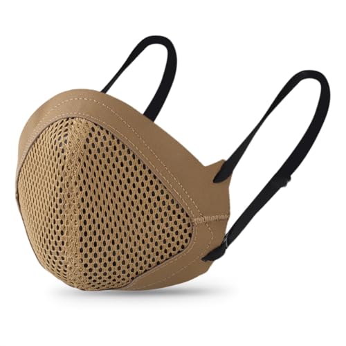 Yzpacc Reusable Half Face Protective Mask Breathable for Tactical Shooting with 3D Silicone Lining