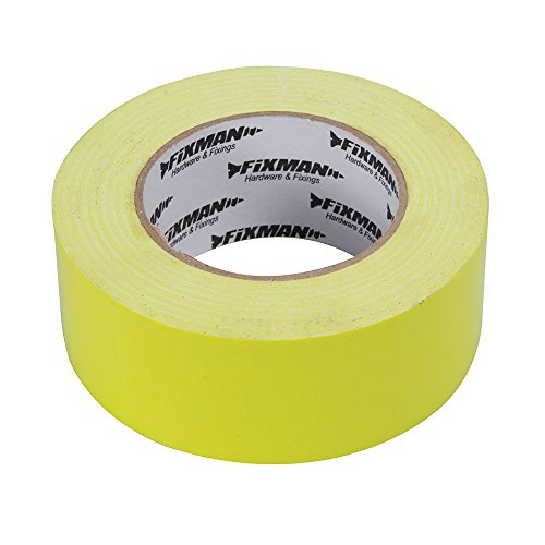 Fixman 188245 Heavy Duty Hi-Vis Yellow Duct Tape 50mm x 50m