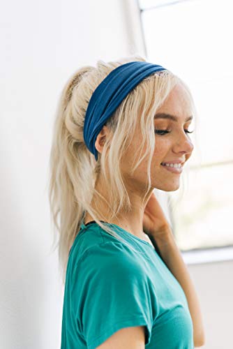 Image of Maven Thread Wide Workout Headbands for Women - Non-Slip Sweatbands for Gym, Running & Yoga