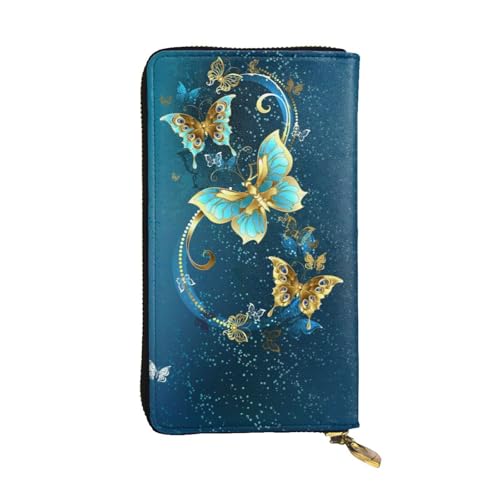 Portefeuille tout en un cuir véritable zippé grand sac téléphone