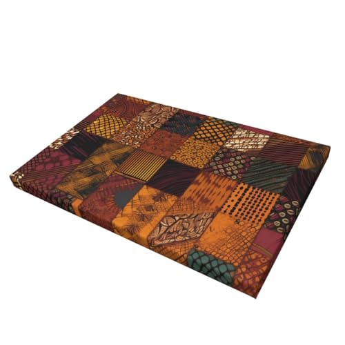 Impression patchwork de style africain 30x45 cm sans cadre pour salon