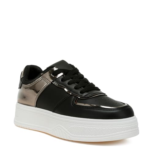 Scouts Metallic Paneling Platform Sneakers3