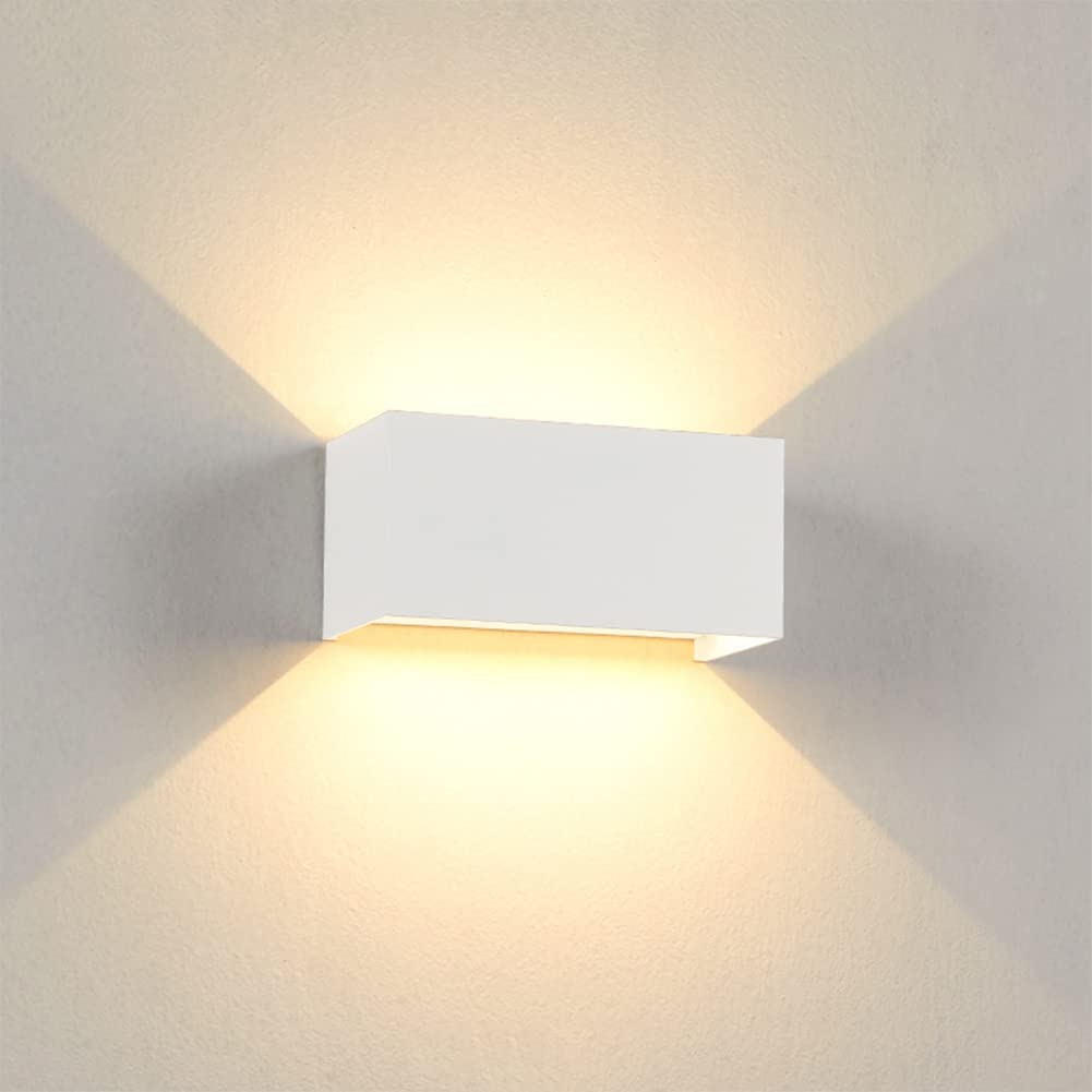 SXECAEPS Wall Lamps Sconces Light Indoor Led 24w 3000k Warm White Modern Aluminum Up Down Decorative Sconce Lamp for Living Room Bedroom Hallway Corridor(B)