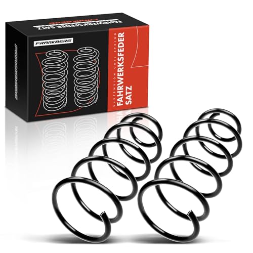 Frankberg 2x Ressorts de suspension Essieu Avant Compatibles avec A3 1996-2003 B.o.r.a 1998-2005 Golf IV 1997-2006 Leon 1999-2006 Sustituir# 1J0411105BH