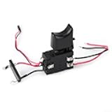 Electric Cordless Drill Trigger Switch with Speed Control Push Button, 16A DC 7.2V-24V Replacement for Hand Drill Power Tool