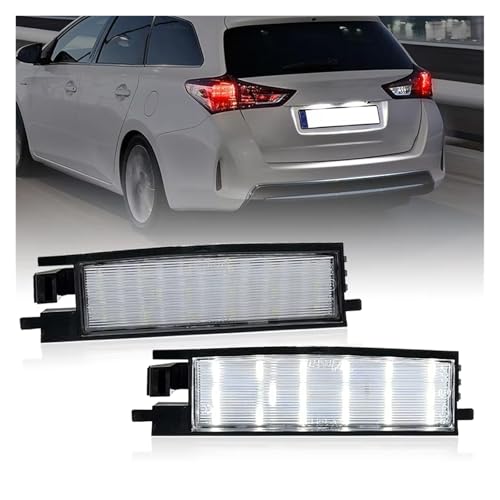 Luz de matrícula LED para Toyota RAV4 y Yaris pack de 2 bombillas blancas 2