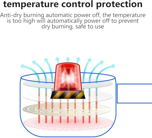 Apehren Electric Hot Pot Cookware, 2l Nonstick Frying P With Steamer, 12v/24v Multi-cooker For Stir Fry, Roast, Ramen Cooker, 24vblue - Image 4