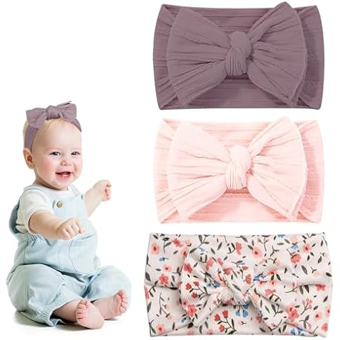 RoxNvm Soft Cotton Baby Headbands Set Cover