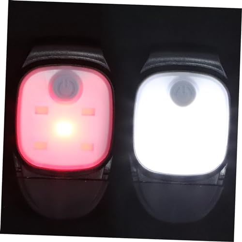Abaodam 2pcs Rechargeable Running Light Portable Camping Lamp Led Night Lights for Outdoor Sports Clip- Tail Lamp Safe Design