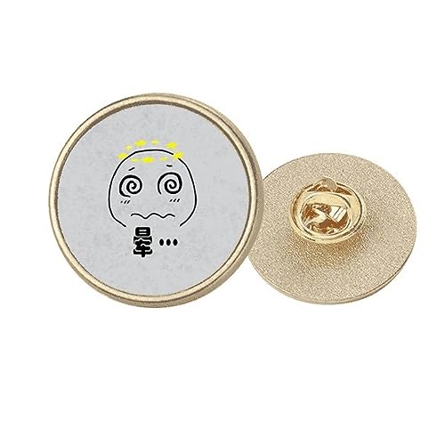 Broche chat noir Dizziness ronde et dorée pour sublimer vos vestes d'hiver