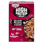 Cameo High Protein Muesli, Cereali Proteici Con Cioccolato Fondente, Croccanti Mandorle E Nocciole Tostate, Muesli Proteico, Ideale per Colazione Proteica, Ricco di Fibre e Fonte di Magnesio, 300 g