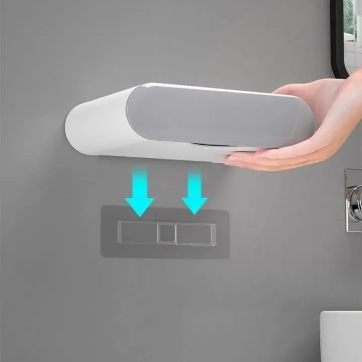 MallArt® 2 Adet Su Hazneli Katı Sabunluk Seti – Duvara Yapışan, Çekmeceli Drenaj Tasarım – Banyo & Mutfak Kullanımı, Kaydırmaz ve Kolay Temizlenebilir